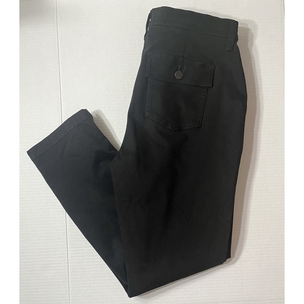 Evereve Pants Size 28 Black Payton Utility Ankle‎ Quiet Luxury Modernist Stretch